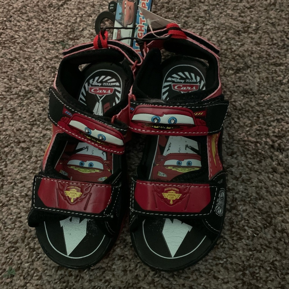 New disney cars lightening mcqueen sandals